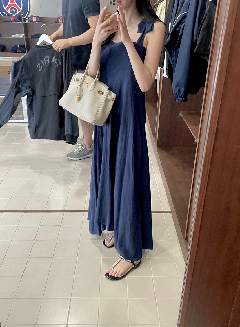 RIAH韓國㊣直郵東大門代購女裝新品熱賣連衣裙蝴蝶結打折長款RIAH連衣裙