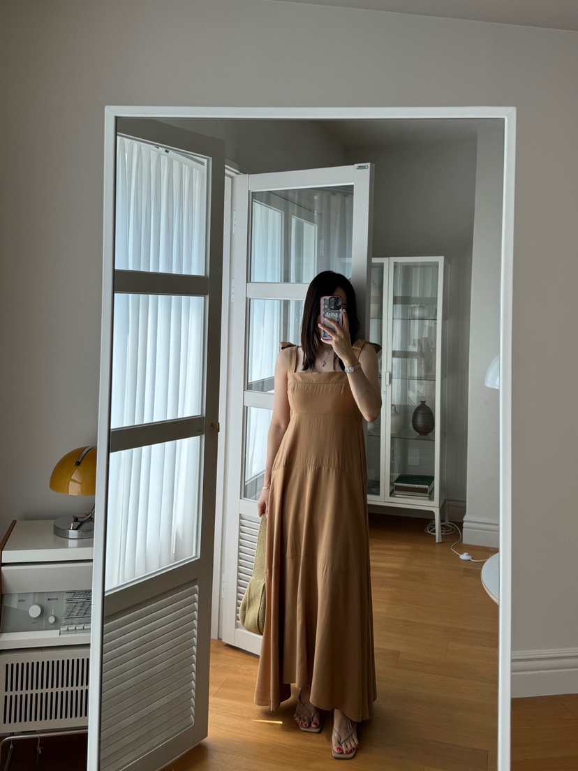 RIAH韓國㊣直郵東大門代購女裝新品熱賣連衣裙蝴蝶結打折長款RIAH連衣裙