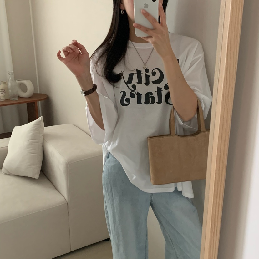 HELLO JINI直郵韓國代購㊣女裝新款職業推薦人氣休閑熱賣T恤HELLO JINIT恤