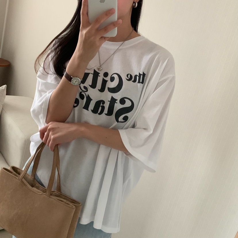 HELLO JINI直郵韓國代購㊣女裝新款職業推薦人氣休閑熱賣T恤HELLO JINIT恤