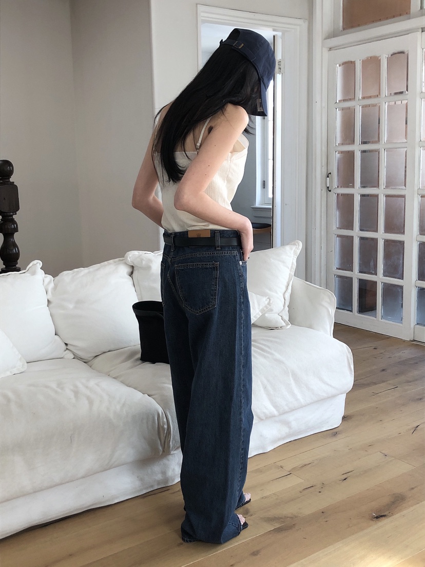 LE BUTTER韓國直郵㊣女裝新品25春夏職業時尚推薦人氣牛仔褲LE BUTTER牛仔褲