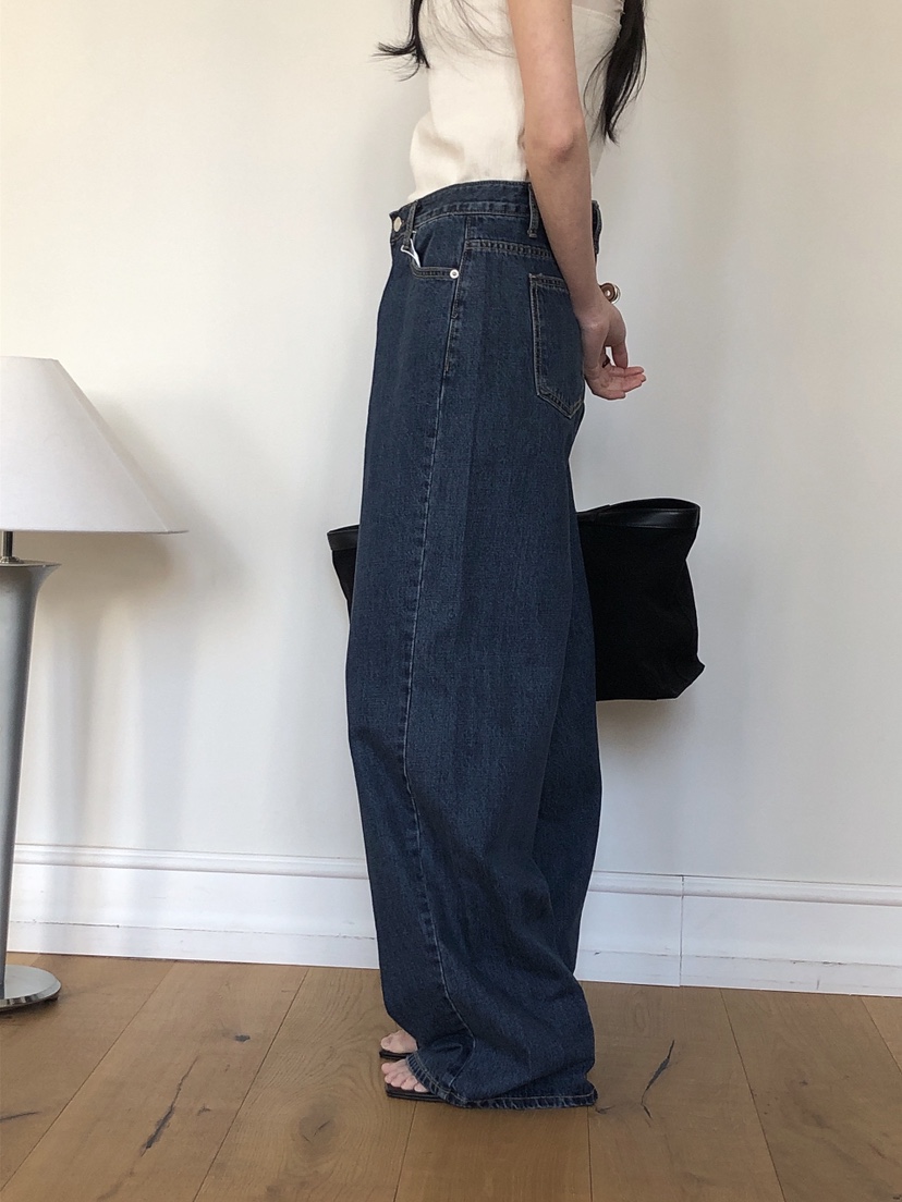 LE BUTTER韓國直郵㊣女裝新品25春夏職業時尚推薦人氣牛仔褲LE BUTTER牛仔褲