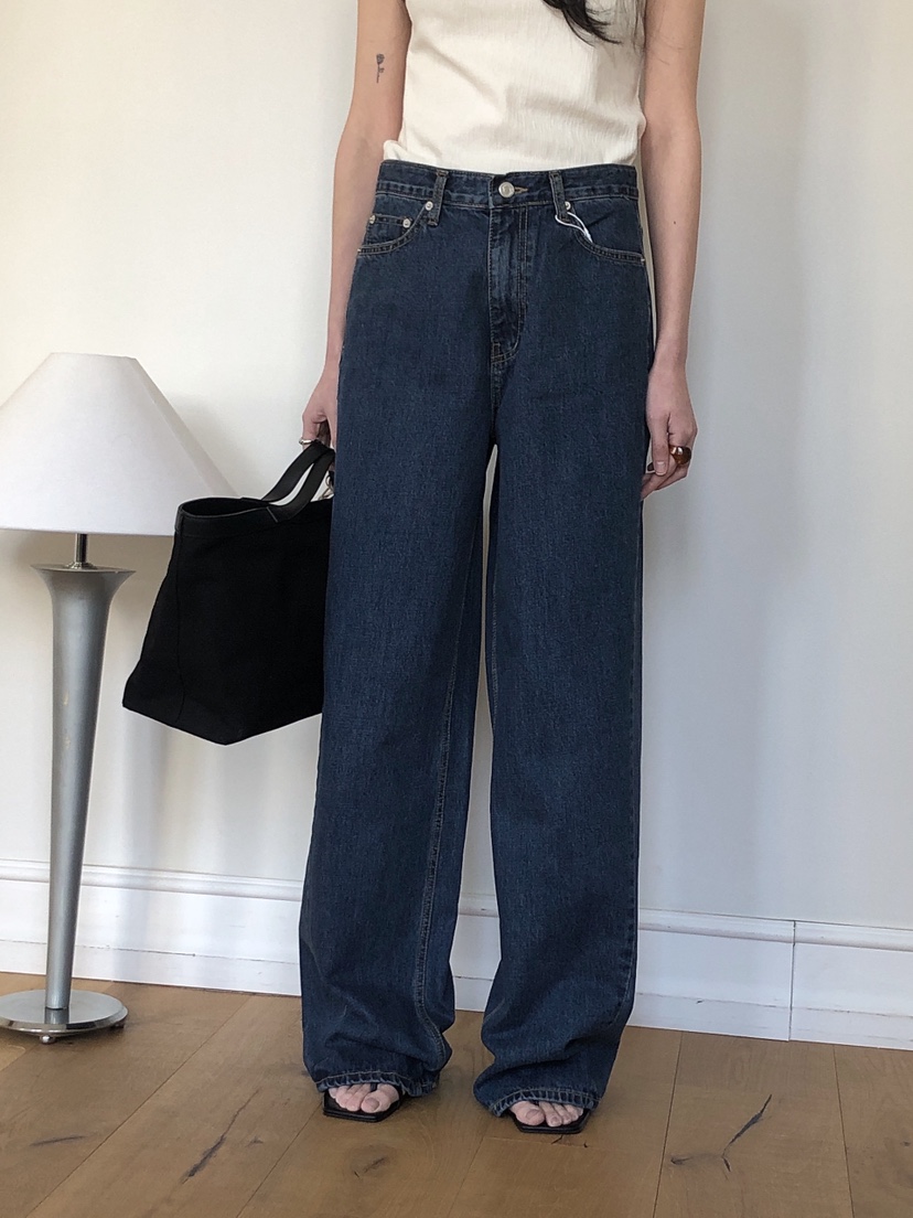 LE BUTTER韓國直郵㊣女裝新品25春夏職業時尚推薦人氣牛仔褲LE BUTTER牛仔褲