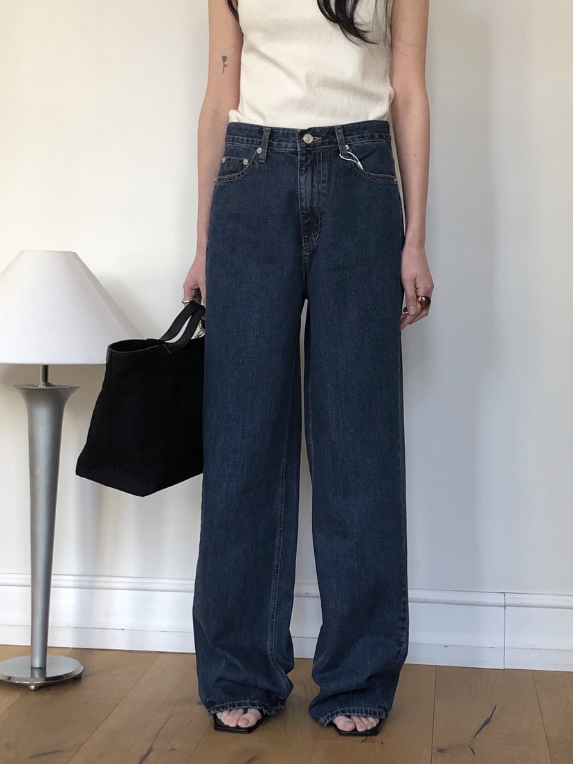 LE BUTTER韓國直郵㊣女裝新品25春夏職業時尚推薦人氣牛仔褲LE BUTTER牛仔褲