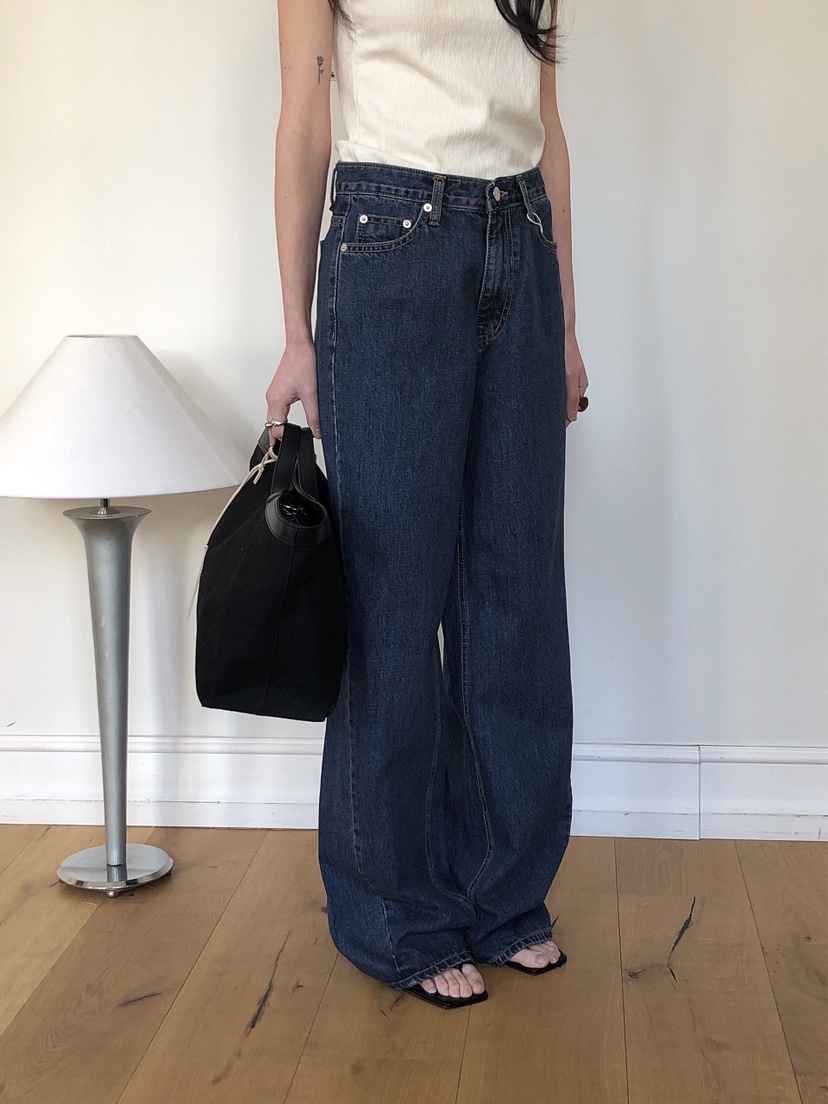LE BUTTER韓國直郵㊣女裝新品25春夏職業時尚推薦人氣牛仔褲LE BUTTER牛仔褲
