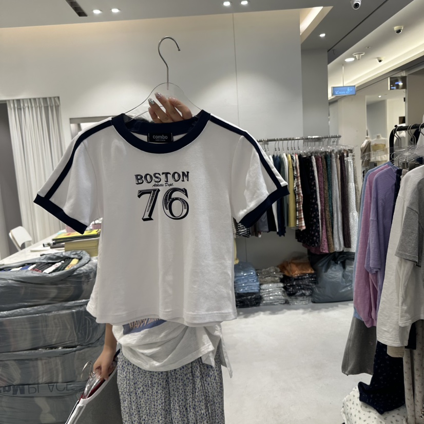 COMBO直郵韓國代購㊣女裝新品熱賣推薦人氣休閑職業25春夏T恤COM_BOT恤圖色3