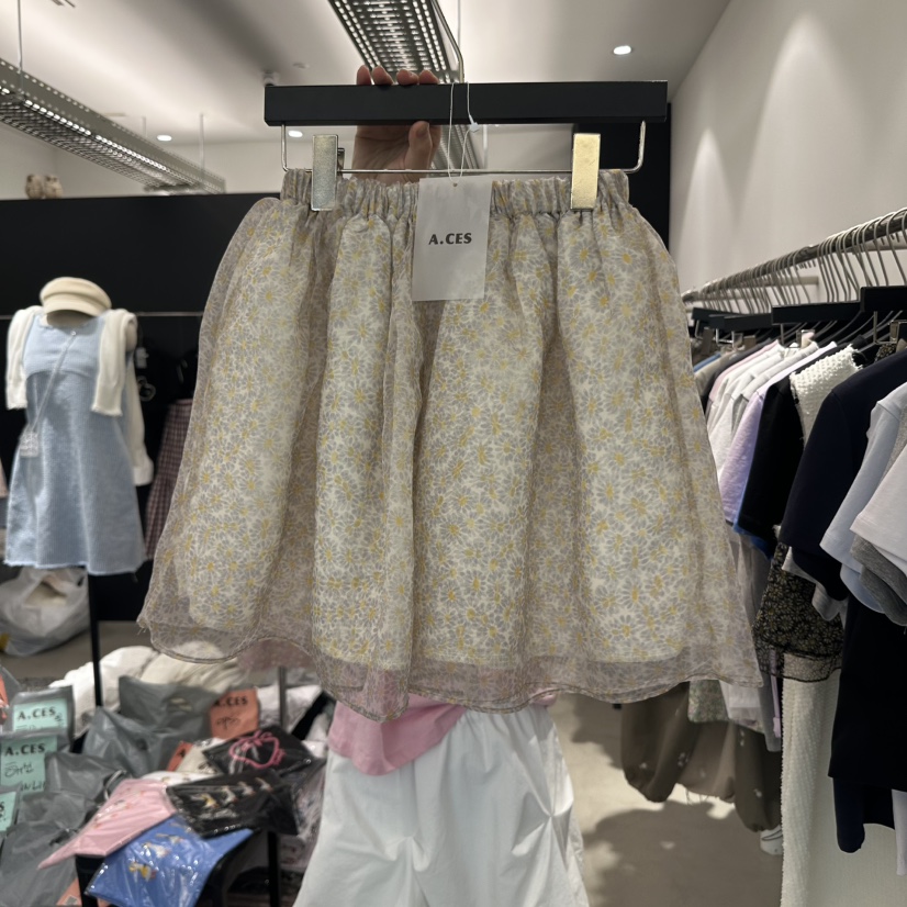 A.CES直郵韓國代購㊣女裝新款休閑熱賣職業時尚人氣25春夏短裙A.CES短裙圖色2
