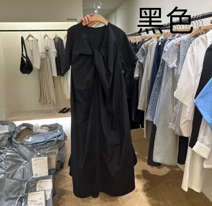 WINSOME直郵韓國代購㊣女裝新品人氣25春夏熱賣休閑推薦連衣裙WINSOME連衣裙圖色2