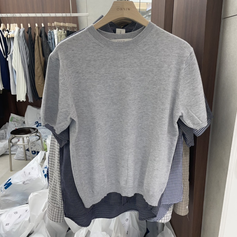 OHNIW東大門實拍女士新品職業時尚真品休閑推薦熱賣25春夏針織衫OHNIW-男裝針織衫圖色3