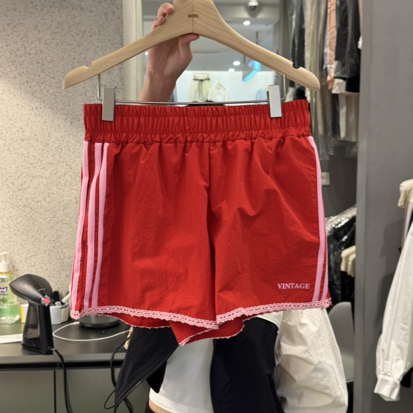 AMOEBA韓國代購女士新款熱賣25春夏人氣休閑推薦職業短褲復古AMOEBA短褲