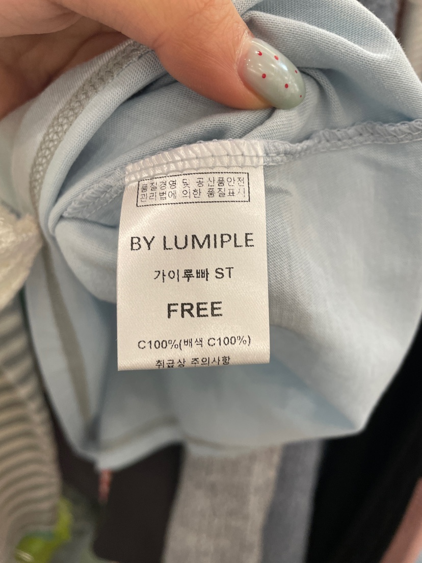 LUMIPLE東大門代購女士新品真品推薦熱賣人氣25春夏長袖T恤LUMIPLE長袖T恤