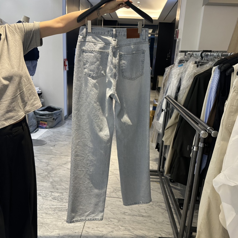LEFANCY韓國直郵女士新品職業推薦人氣真品25春夏時尚牛仔褲LEFANCY牛仔褲