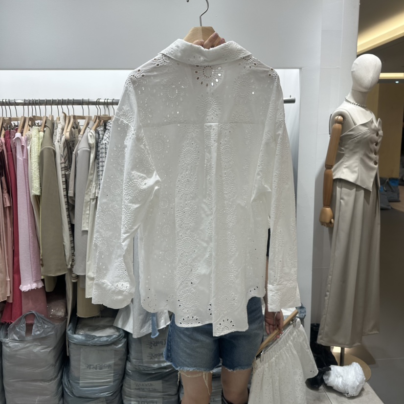 XPARTY韓國代購女士新品休閑時尚熱賣真品職業人氣襯衫蕾絲衫XPARTY襯衫/蕾絲衫