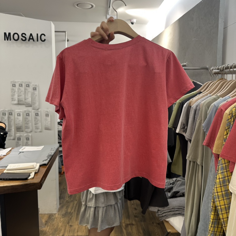 MOSAIC韓國直郵女裝新款真品熱賣職業休閑推薦25春夏時尚T恤MOSAICT恤