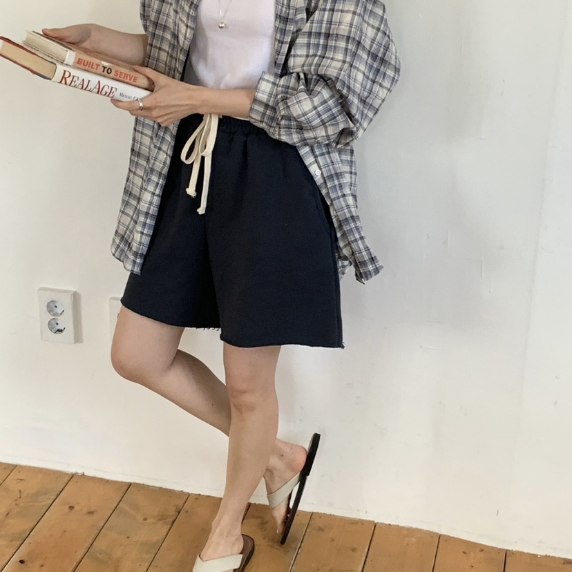 PLANTS ON GRAY韓國直郵女裝新品熱賣真品休閑25春夏短褲PLANTS ON GRAY短褲