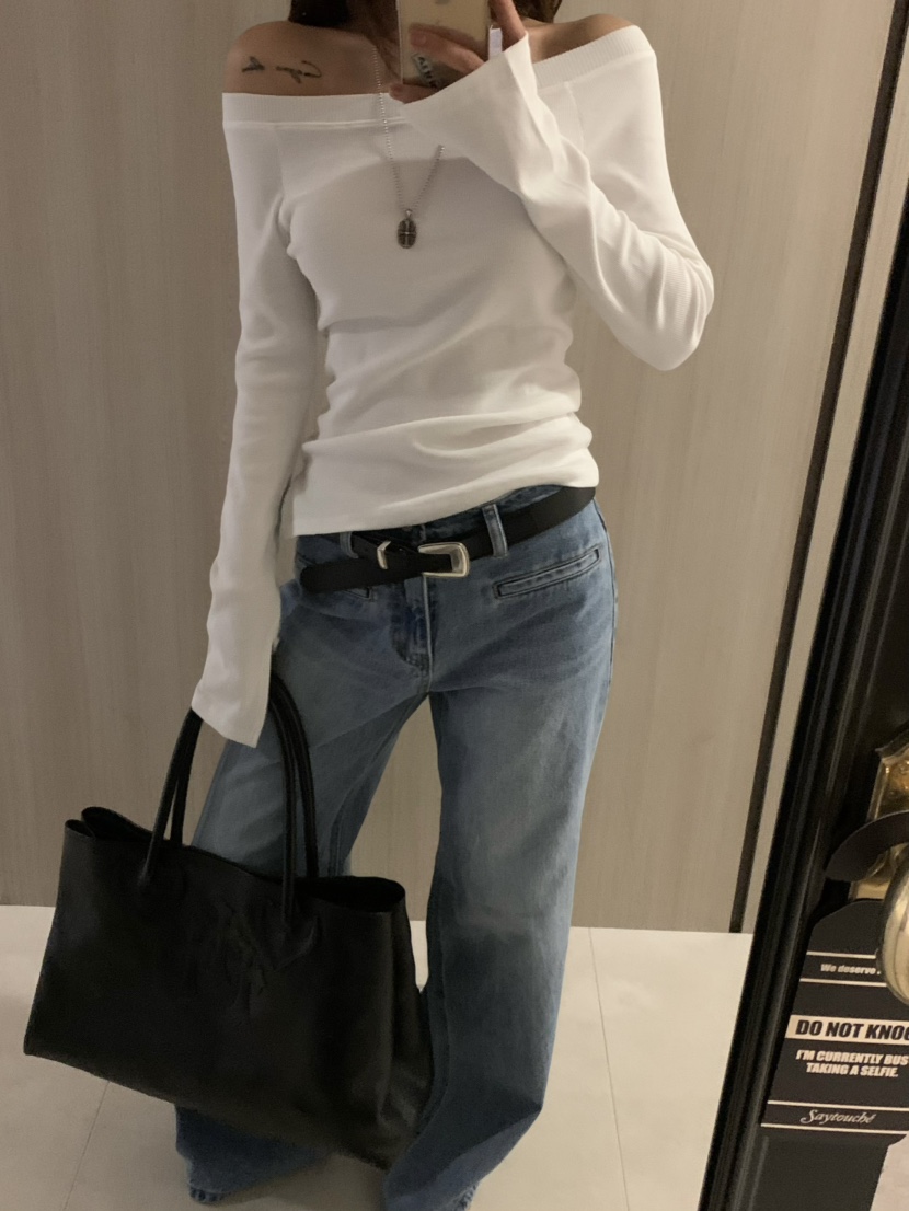 VIRKIN東大門代購女裝新品真品25春夏職業時尚休閑熱賣長袖T恤VIRKIN長袖T恤