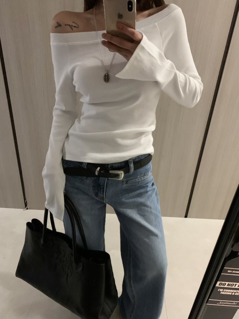 VIRKIN東大門代購女裝新品真品25春夏職業時尚休閑熱賣長袖T恤VIRKIN長袖T恤