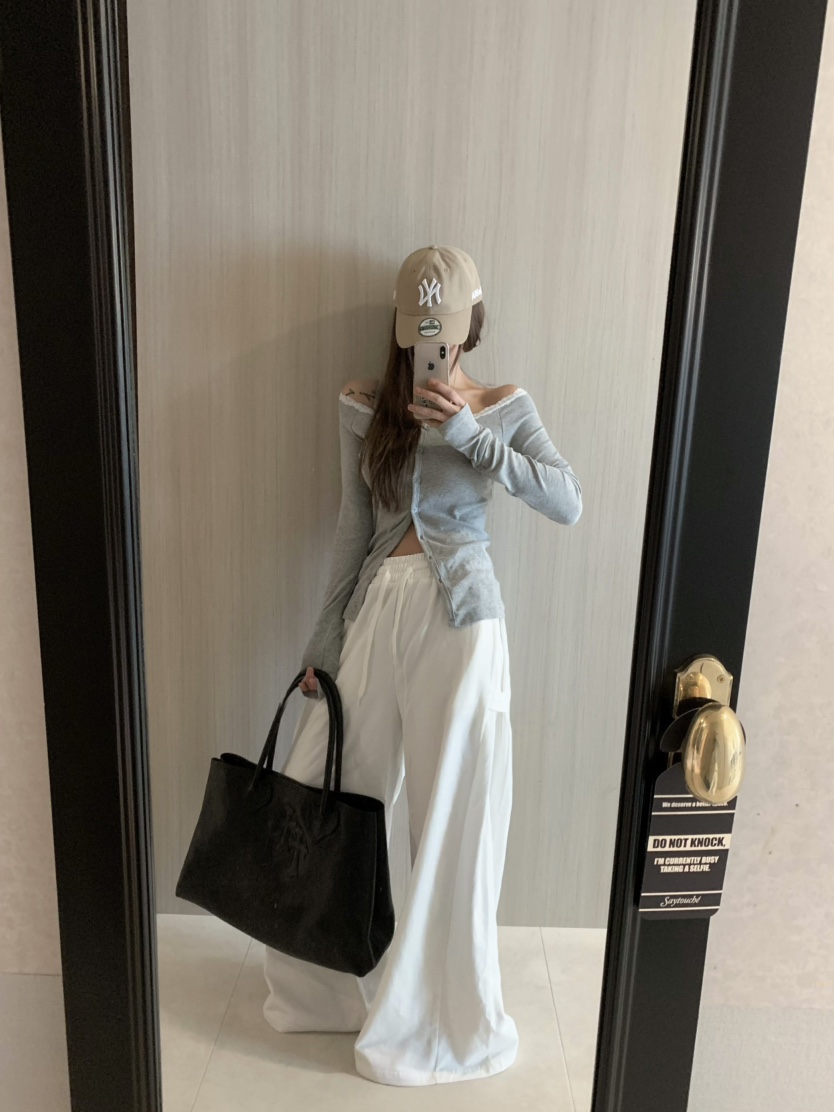 VIRKIN韓國代購女士新款職業休閑熱賣真品推薦25春夏休閑褲百褶VIRKIN休閑褲