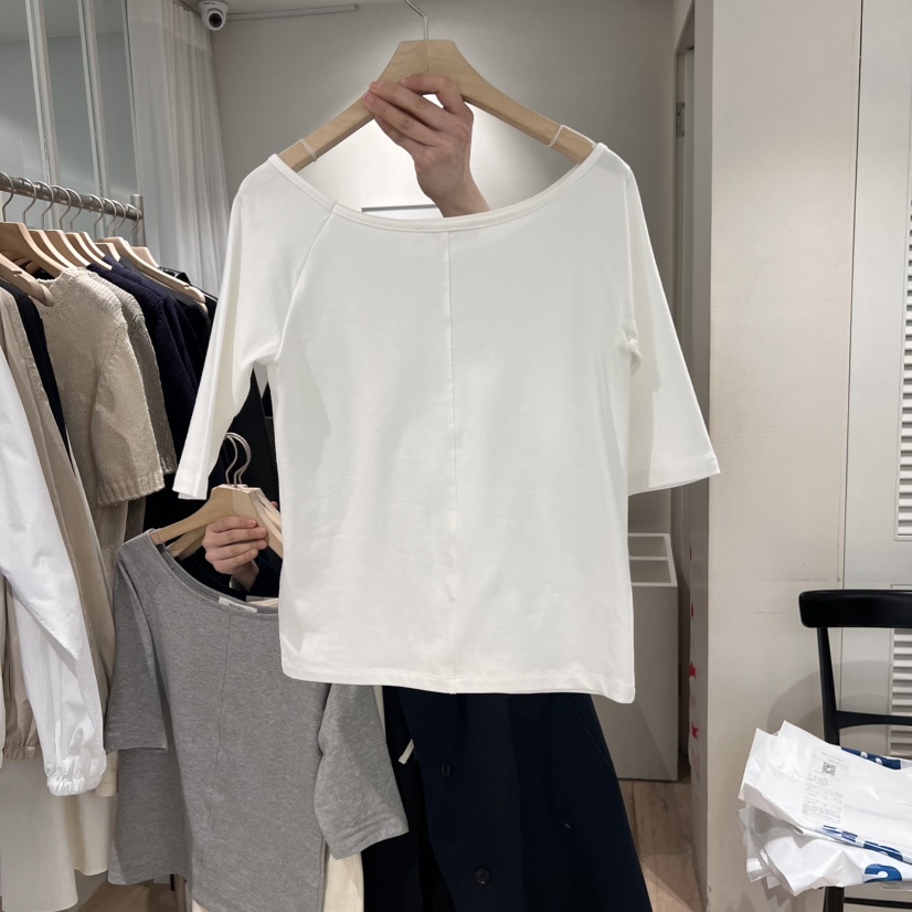 MONIQUE東大門代購女士新品人氣休閑時尚熱賣職業推薦T恤插肩MONIQUET恤