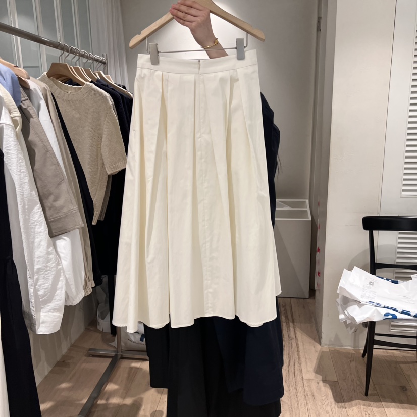 MONIQUE東大門直郵女士新品人氣25春夏半身裙中短裙喇叭褶皺MONIQUE半身裙/中短裙