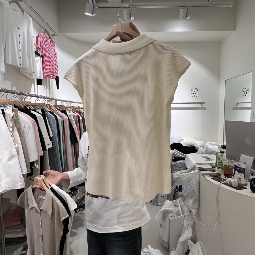 BY BOMI韓國直郵女士新款職業真品推薦休閑時尚熱賣吊帶背心BY BOMI吊帶/背心