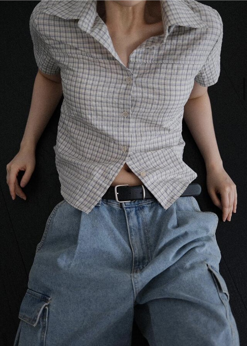 EOMPIT東大門實拍女士新款休閑真品25春夏職業人氣襯衫蕾絲衫EOMPIT襯衫/蕾絲衫