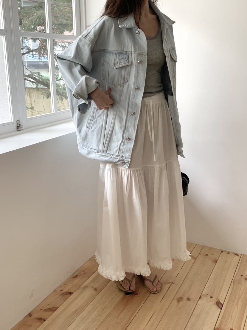 LOGARDEN韓國直郵女士新品時尚25春夏真品熱賣休閑夾克紐扣LO GARDEN夾克