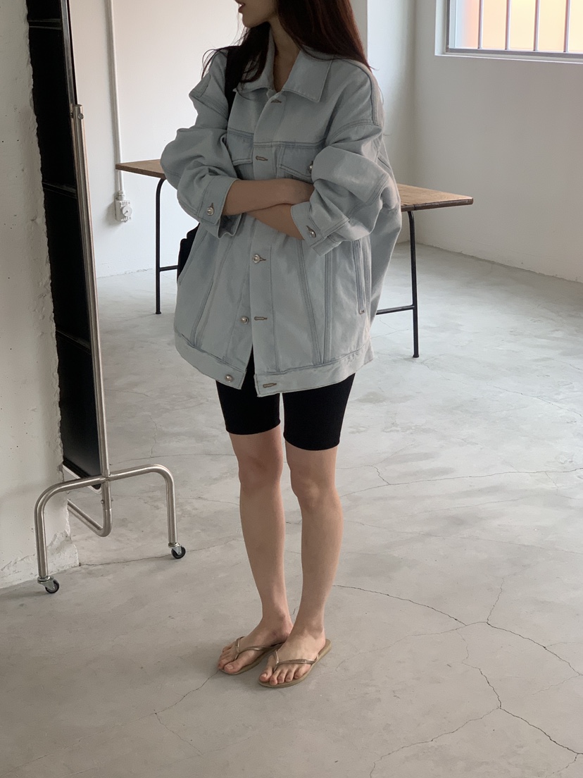 LOGARDEN韓國直郵女士新品時尚25春夏真品熱賣休閑夾克紐扣LO GARDEN夾克