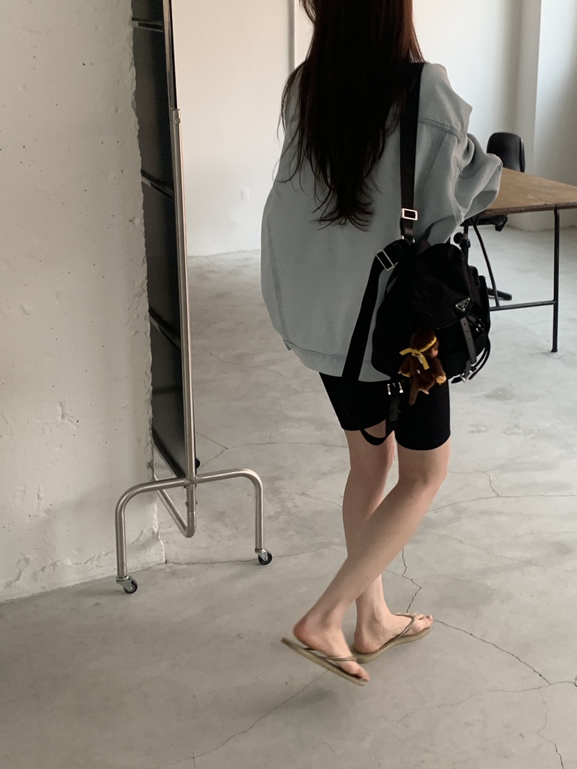 LOGARDEN韓國直郵女士新品時尚25春夏真品熱賣休閑夾克紐扣LO GARDEN夾克
