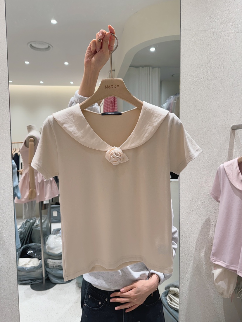 MARKE-P韓國代購女裝新品休閑真品職業推薦時尚人氣25春夏T恤MARKE-PT恤圖色2