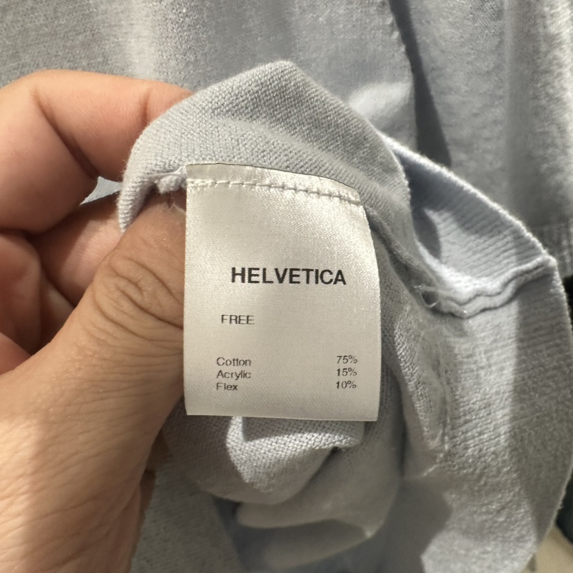 HELVETICA東大門代購女裝新品真品25春夏時尚熱賣職業人氣T恤HELVETICAT恤
