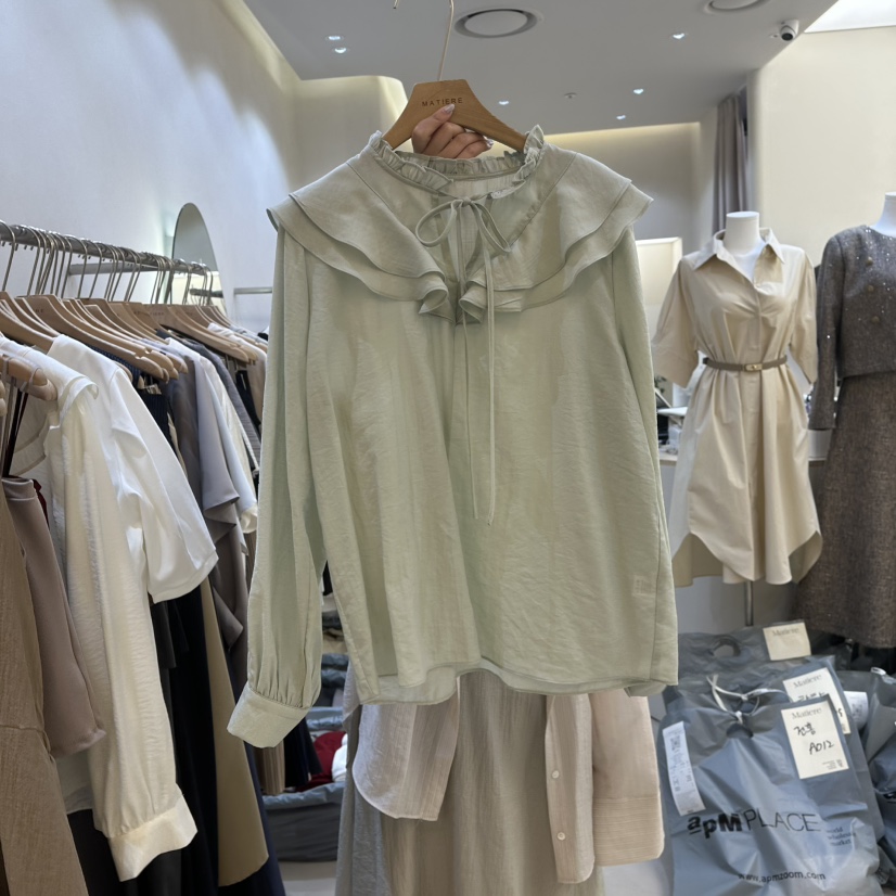 MATIERE東大門實拍女士新品人氣真品休閑時尚推薦襯衫蕾絲衫MATIERE襯衫/蕾絲衫圖色2