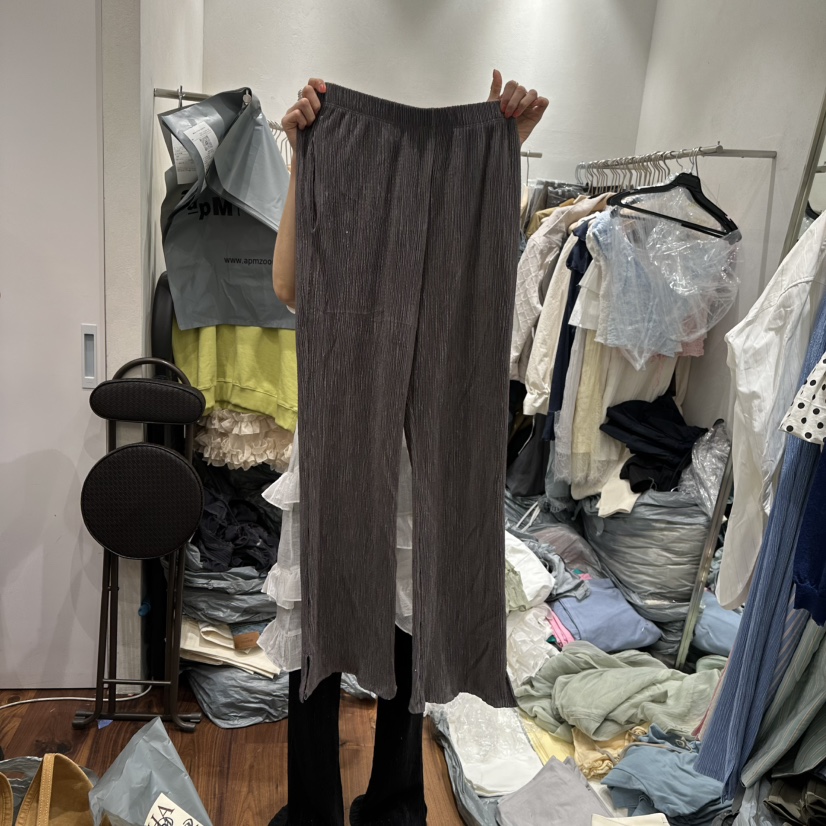 BERTHA東大門代購女裝新款時尚人氣真品25春夏休閑休閑褲褶皺BERTHA休閑褲圖色5