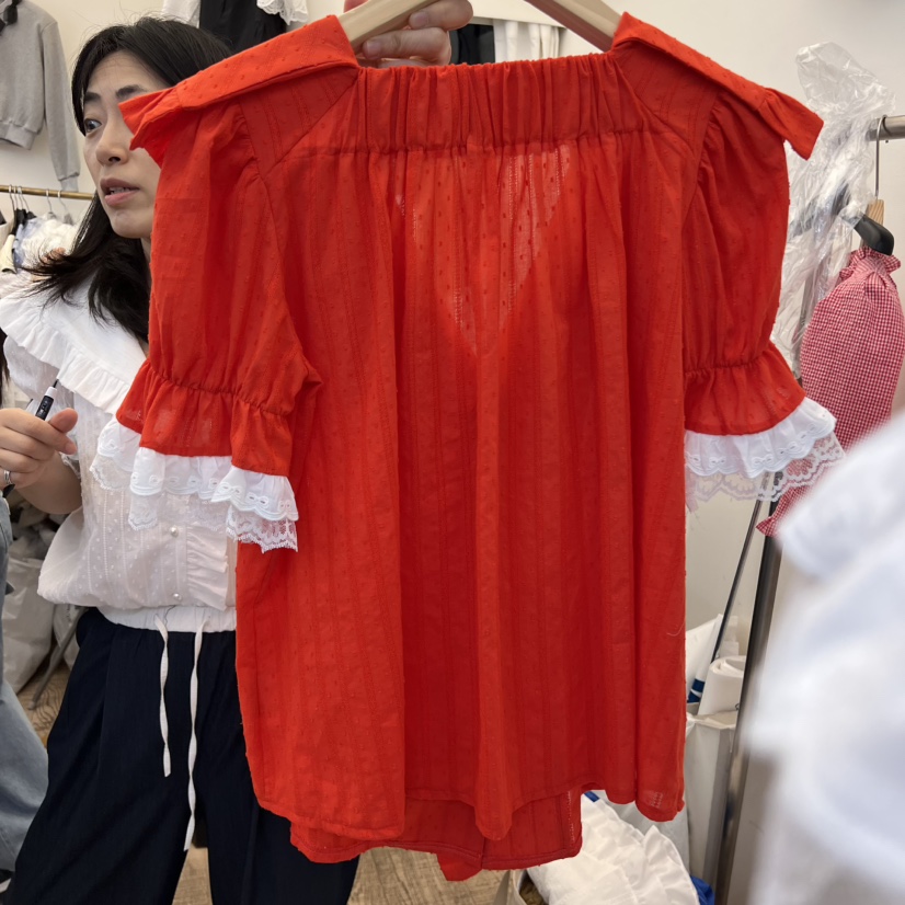 BEEN-A韓國直郵女裝新品真品人氣25春夏推薦時尚襯衫蕾絲衫BEEN-A襯衫/蕾絲衫