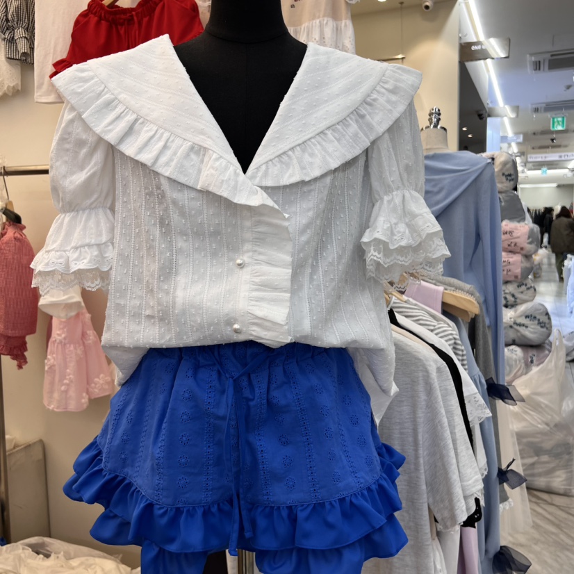 BEEN-A韓國直郵女裝新品真品人氣25春夏推薦時尚襯衫蕾絲衫BEEN-A襯衫/蕾絲衫