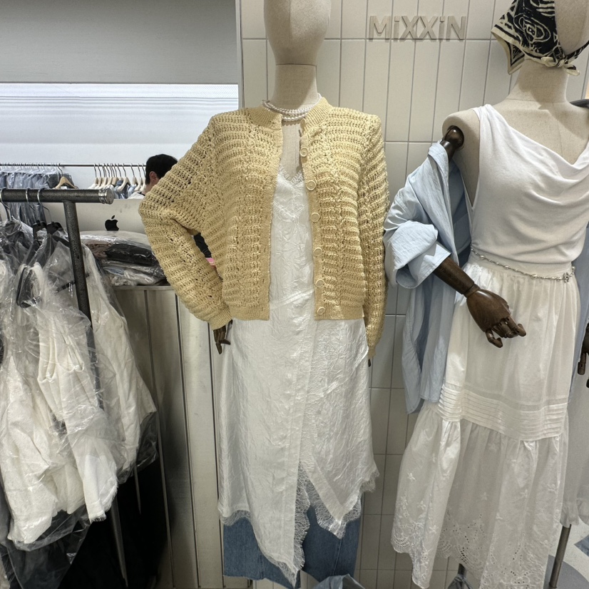 MIXXIN韓國代購女裝新品人氣熱賣職業25春夏時尚真品針織衫MIXXIN針織衫