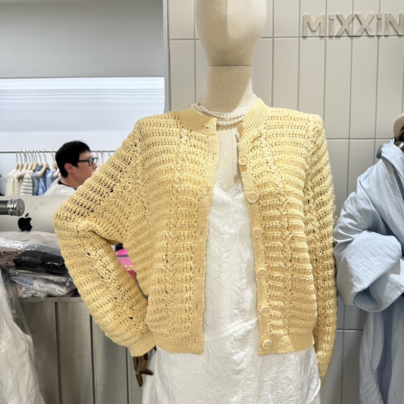 MIXXIN韓國代購女裝新品人氣熱賣職業25春夏時尚真品針織衫MIXXIN針織衫