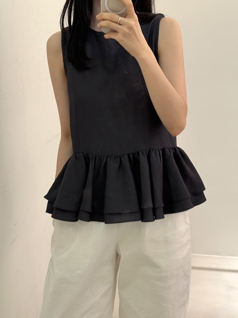 MONE-A直郵韓國代購㊣女裝新款熱賣休閑25春夏吊帶背心雙面MONE-A吊帶/背心