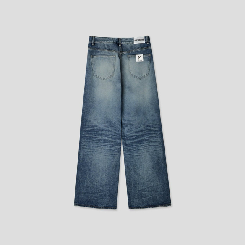WELLDONEMINED韓國㊣直郵東大門代購女裝新品25春夏熱賣牛仔褲WELLDONEMINED牛仔褲