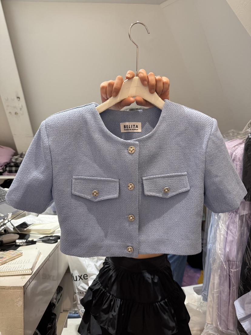 BELITA-L韓國㊣直郵東大門代購女裝新品25春夏熱賣職業夾克BELITA-L夾克圖色2