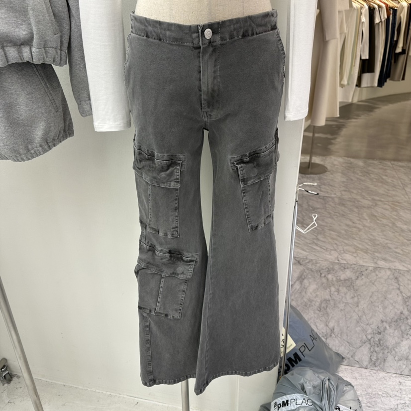 CHAV直郵韓國代購㊣女裝新品25春夏休閑職業推薦休閑褲工裝CHAV休閑褲
