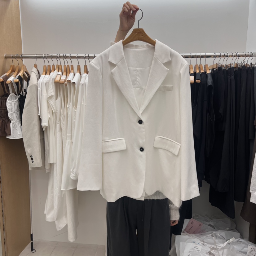 DRESS ROOM直郵韓國代購㊣女裝新品職業推薦時尚25春夏夾克DRESS ROOM夾克圖色2