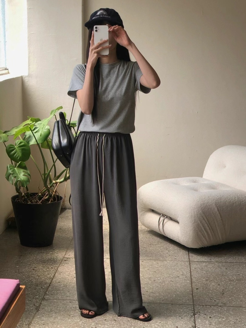 ONDO-P韓國㊣直郵東大門代購女裝新品推薦時尚25春夏休閑褲ONDO-P休閑褲