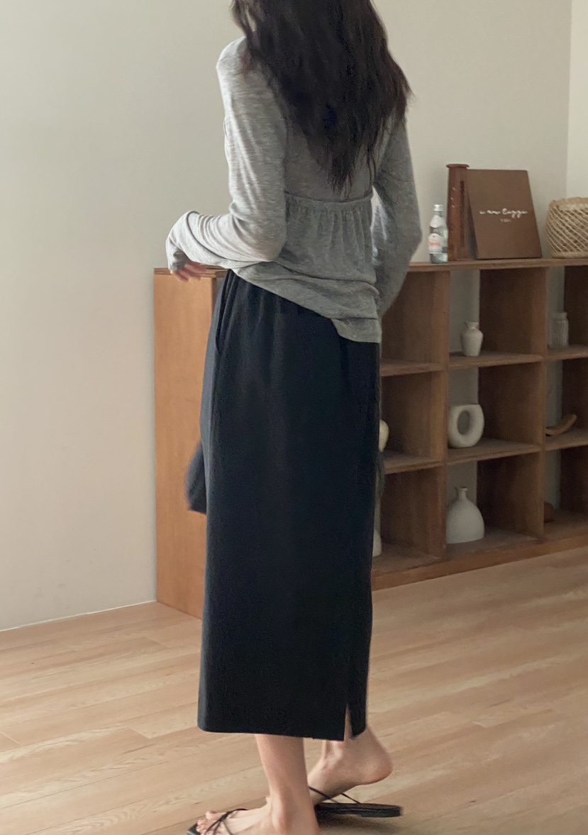 TIZZI韓國直郵㊣女裝新品職業熱賣人氣推薦25春夏半身裙中短裙TIZZI半身裙/中短裙
