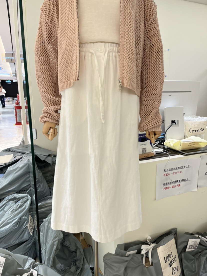 TIZZI韓國直郵㊣女裝新品職業熱賣人氣推薦25春夏半身裙中短裙TIZZI半身裙/中短裙