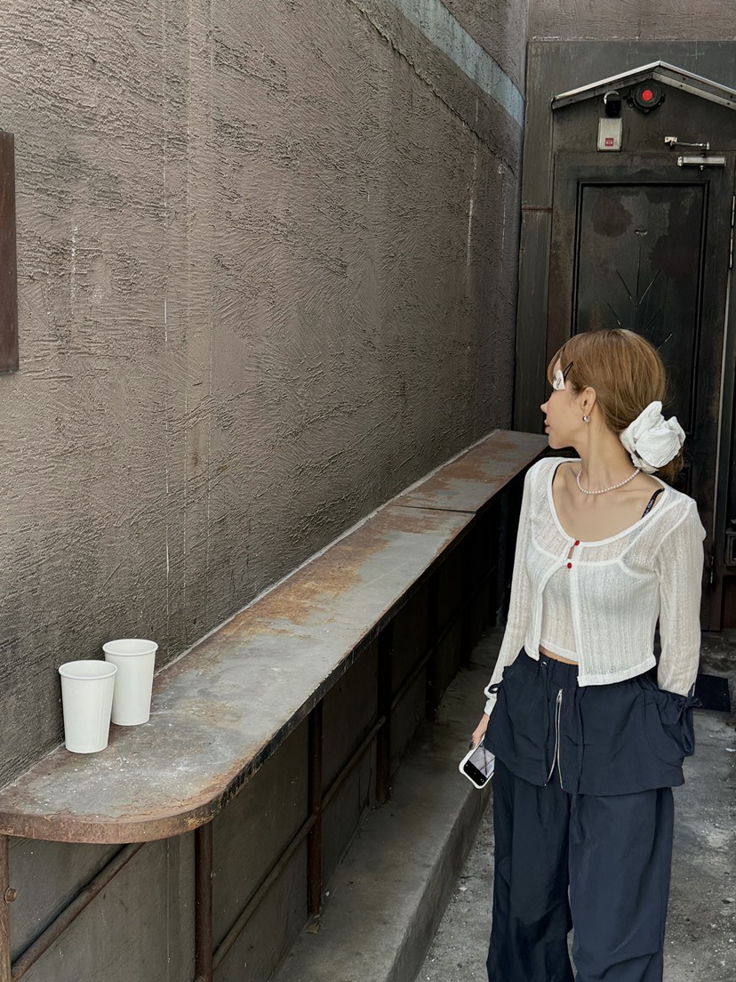 ZEROZERO韓國直郵㊣東大門實拍女裝新品人氣套裝套裝亞麻開衫ZEROZERO套裝