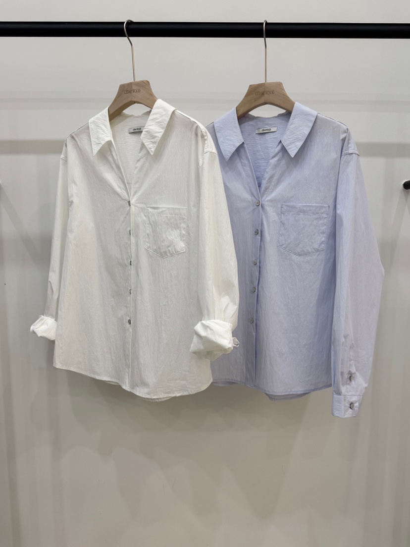 CEDARWOOD韓國㊣直郵東大門代購女裝新品25春夏休閑襯衫蕾絲衫CEDARWOOD襯衫/蕾絲衫