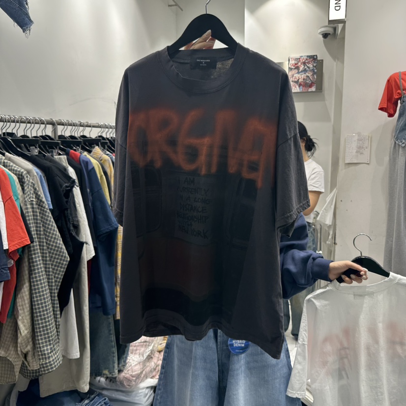 THE WEEKND直郵韓國代購㊣女裝新品推薦休閑時尚25春夏T恤THE WEEKNDT恤圖色2