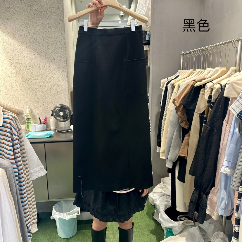 AMOEBA韓國直郵㊣東大門實拍女裝新款25春夏職業熱賣長裙長款AMOEBA長裙圖色3