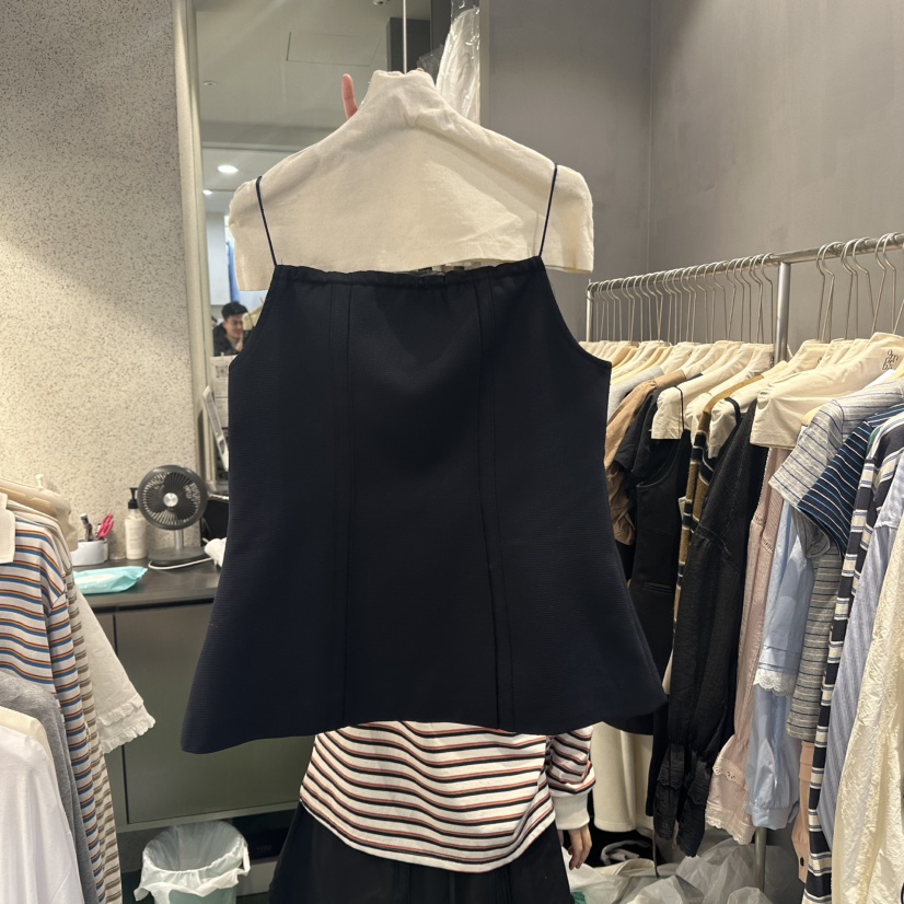 AMOEBA直郵韓國代購㊣女裝新款熱賣時尚休閑人氣25春夏吊帶背心AMOEBA吊帶/背心